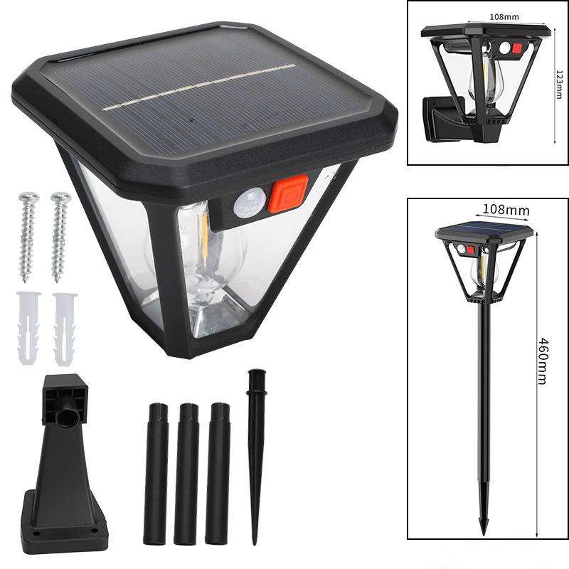 Solar Garden Light Dusk To Dawn - Solar Outdoor Light PIR Motion Sensor