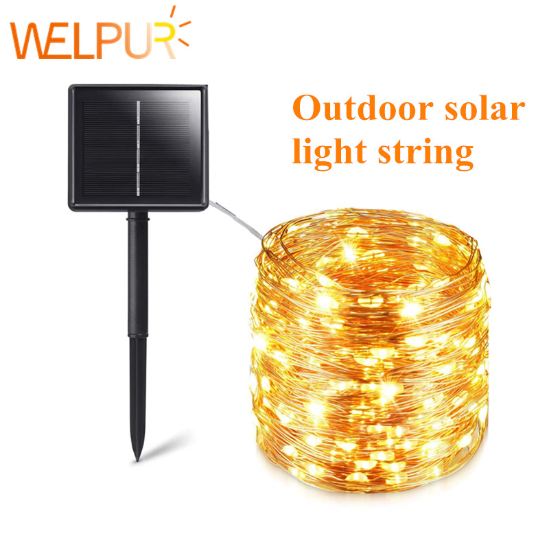 Solar String Lights Outdoor 20M - Solar String Fairy Lights 12m 100LED