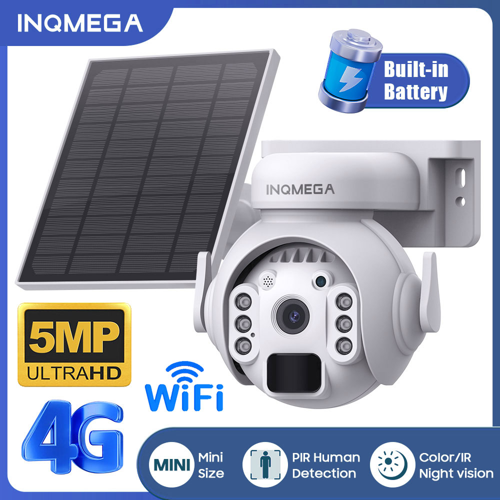 Solar Security Camera Light - 2K 5MP Wifi / 4G Solar