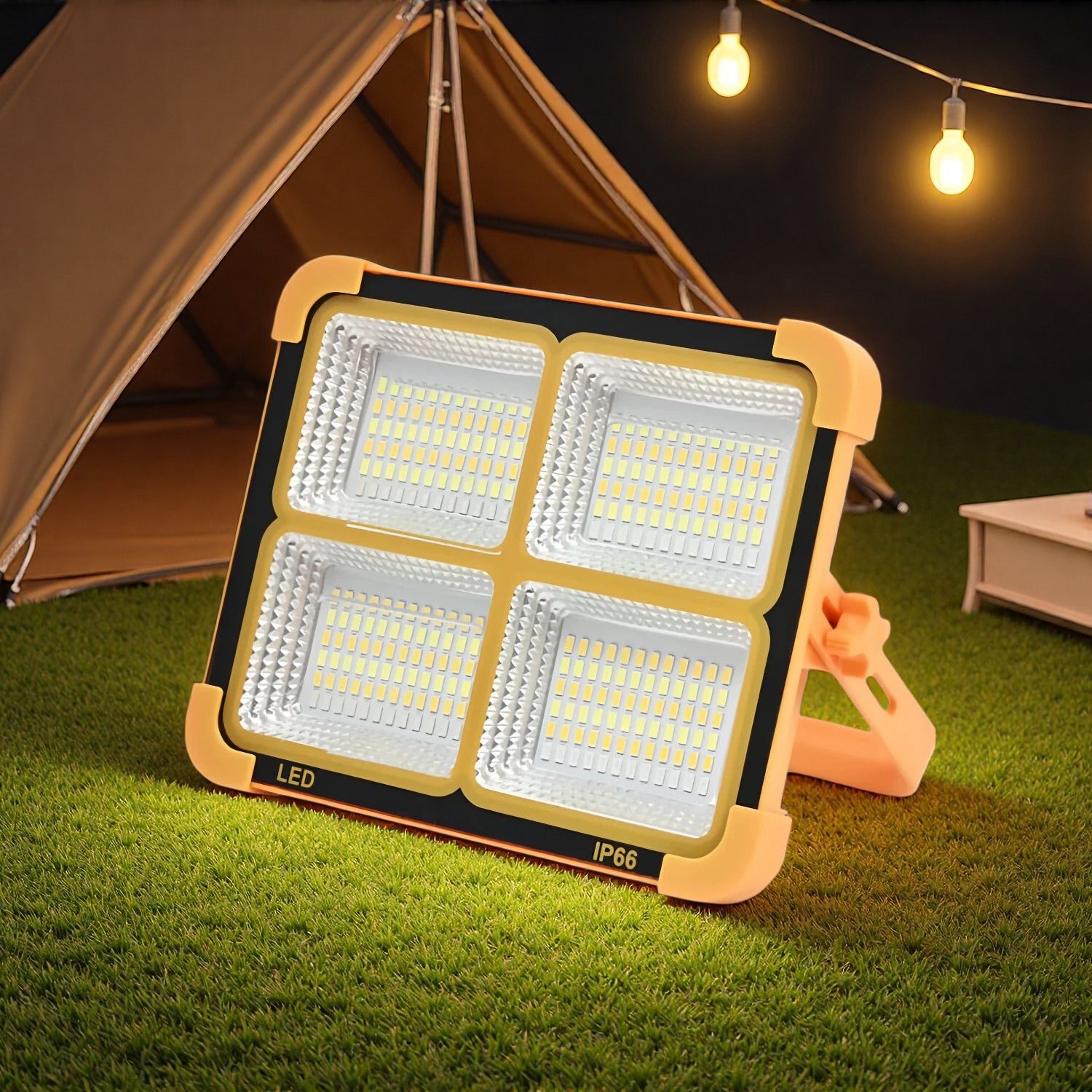 Solar Lantern Camping Collapsible - Solar Camping Light with Power Bank,