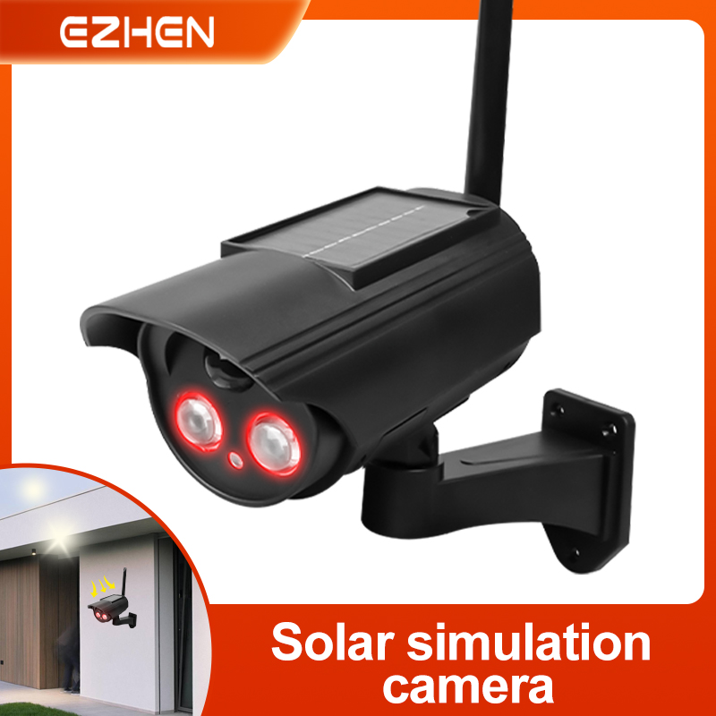 Solar Security Camera Light - Outdoor Solar Simulation Camera Waterproof Dummy