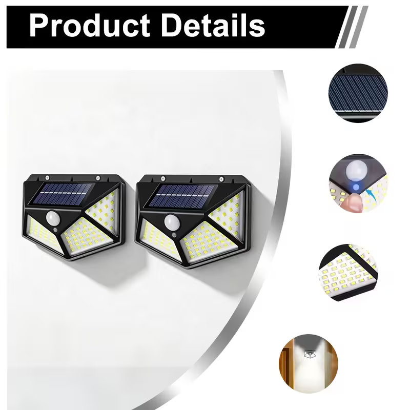 Solar Wall Light Fence Lamp - Solar Wall Light for Garden Patio