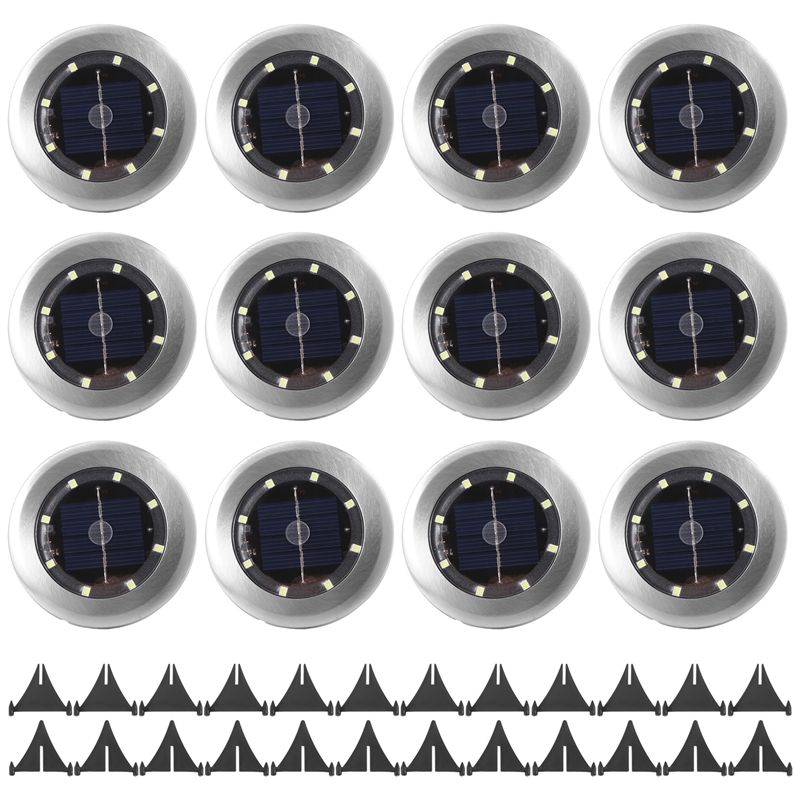 Solar Pathway Lights 8 Pack - BAAJ-12 Pack Solar Lights Outdoor Garden