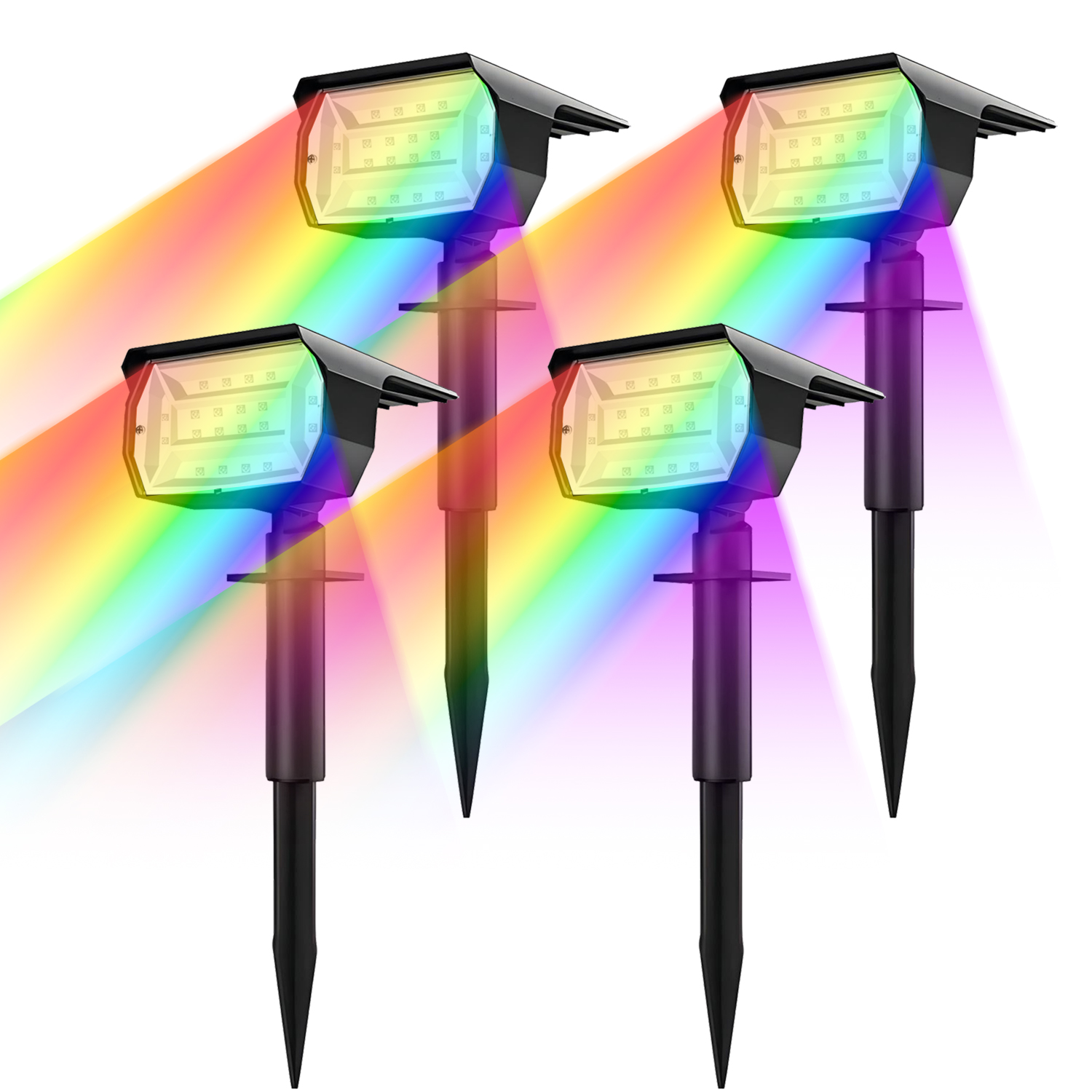 Solar Garden Spotlight Rgb - 20LEDs RGB Solar Light Outdoors Landscape