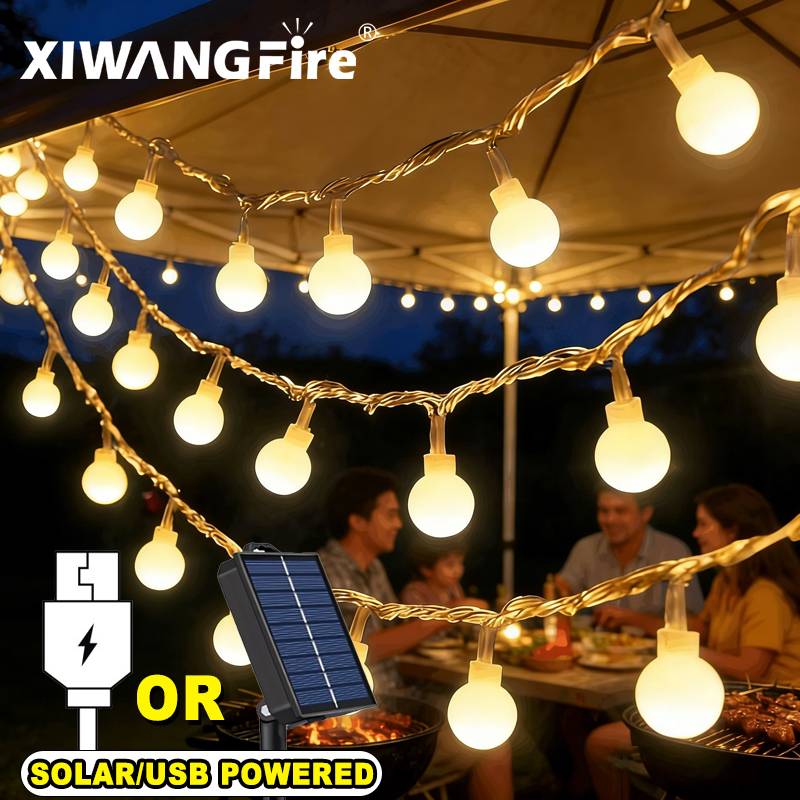 3-10M Solar/USB/Battery String - Solar Garden Light Outdoor Waterproof ulasan dan harga