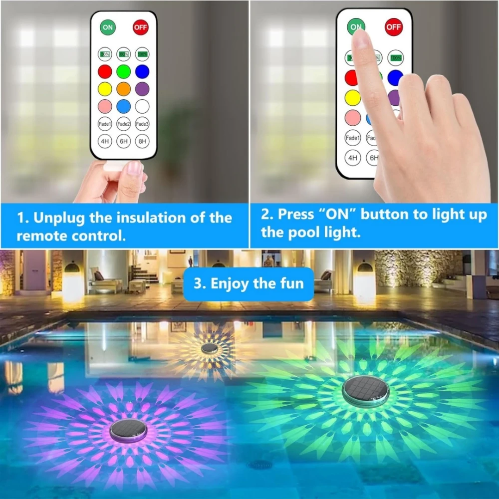 Solar Floating Pool Lights RGB - Solar Garden Spotlight Rgb ulasan dan harga
