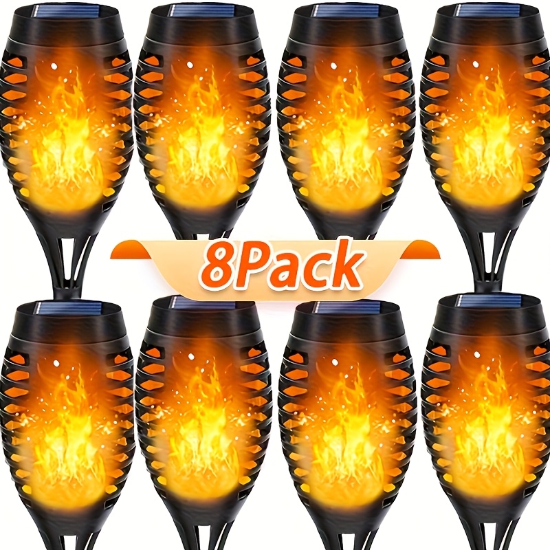 1-8Pack Solar Lights Flickerin - Solar Pathway Lights 8 Pack ulasan dan harga