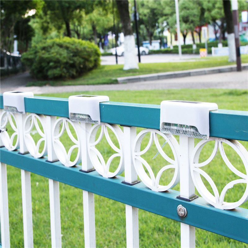 ABVG-12Pcs LED Solar Path Stai - Solar Wall Light Fence Lamp ulasan dan harga