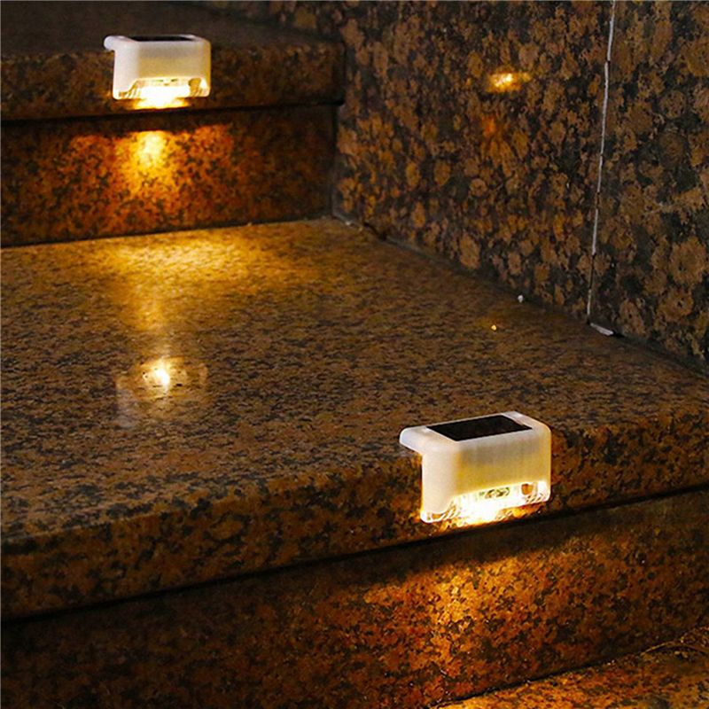 ABVG-12Pcs LED Solar Path Stai - Solar Wall Light Fence Lamp ulasan dan harga