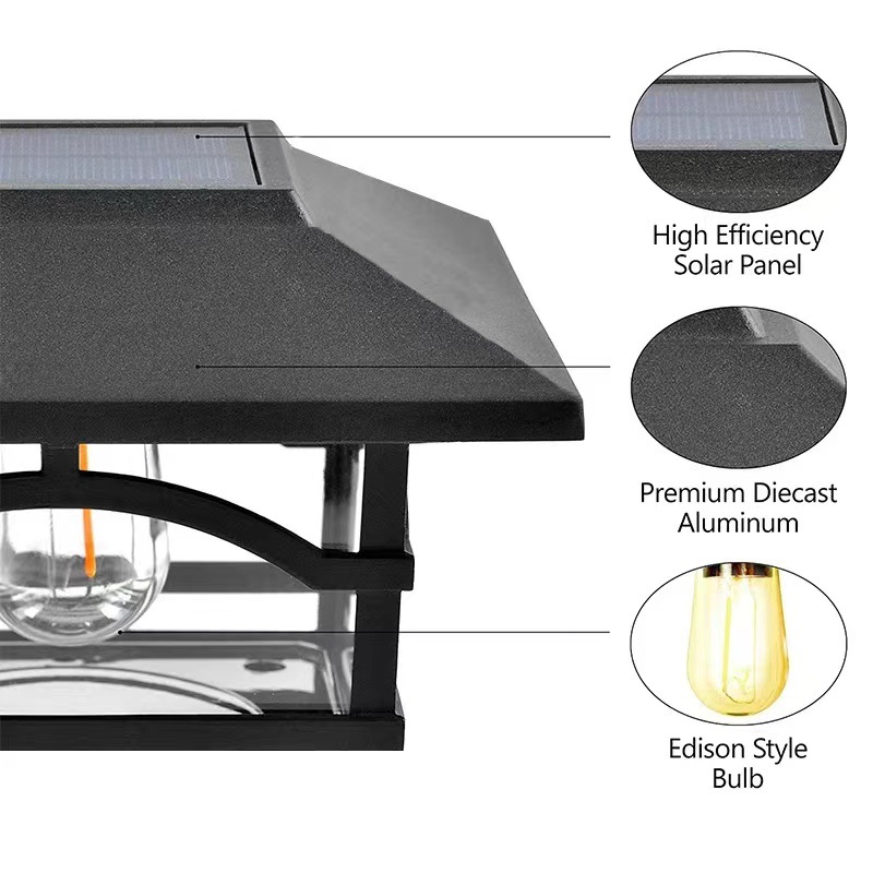 Solar Post Cap Lights, Outdoor - Solar Post Cap Light 4X4 ulasan dan harga