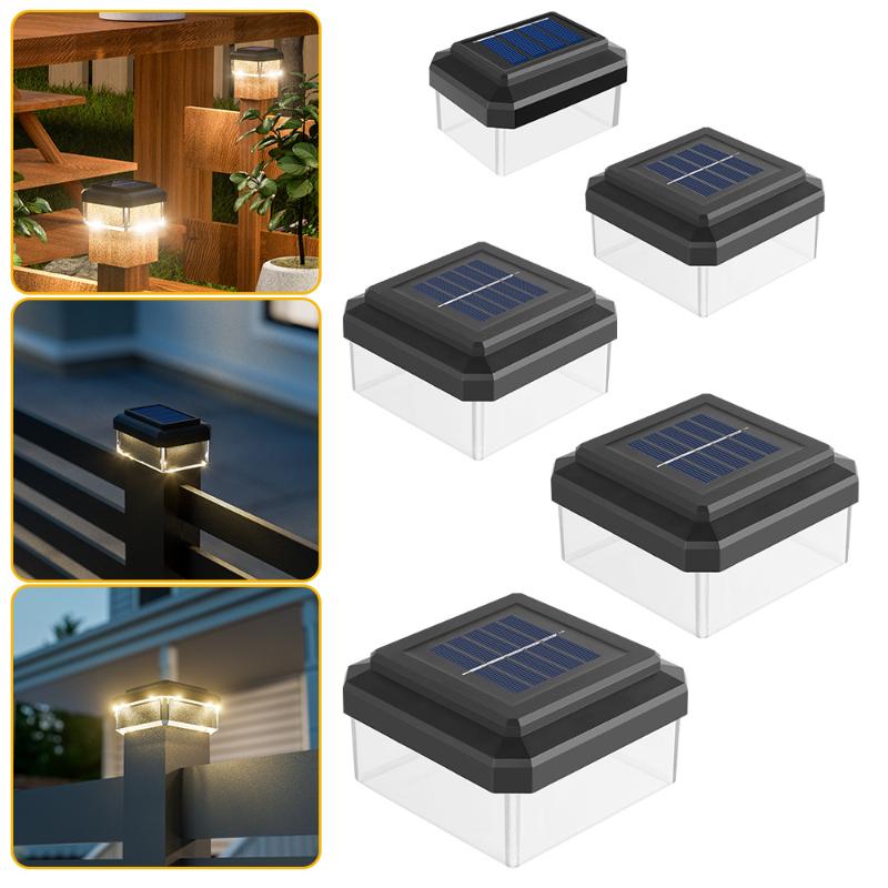 1Pcs IP65 Waterproof Solar Fen - Solar Post Cap Light 4X4 ulasan dan harga