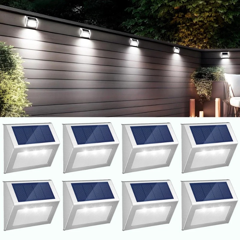 3LED Solar Power Fence Lights  - Solar Wall Light Fence Lamp ulasan dan harga
