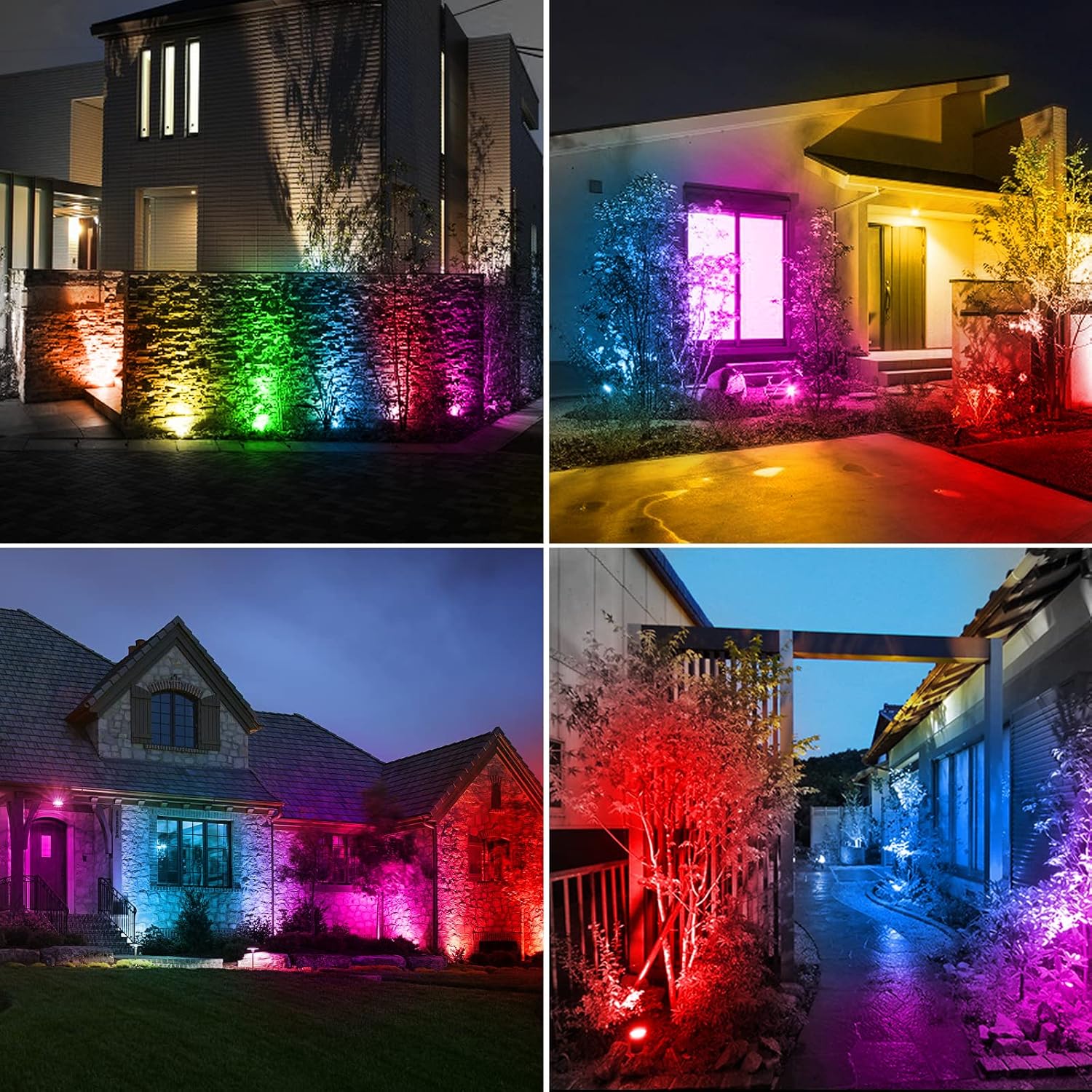 1/2/4/6 LEDS RGB Solar Spotlig - Solar Garden Spotlight Rgb ulasan dan harga