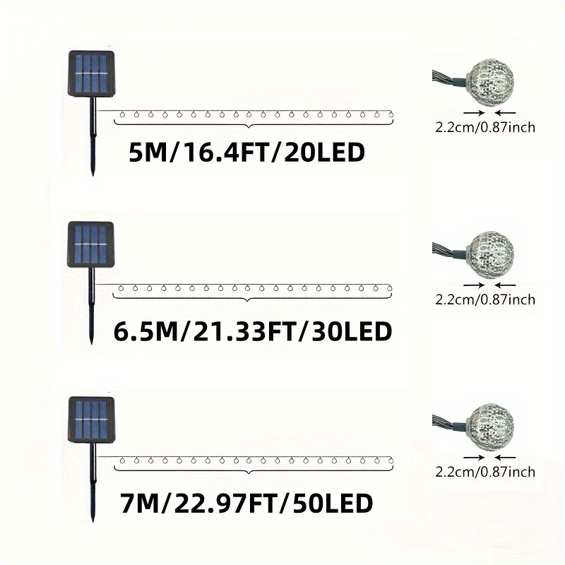 50/ 30/ 20 LED Moroccan Ball S - Solar String Lights Outdoor 20M ulasan dan harga