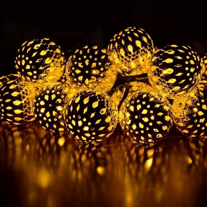 50/ 30/ 20 LED Moroccan Ball S - Solar String Lights Outdoor 20M ulasan dan harga