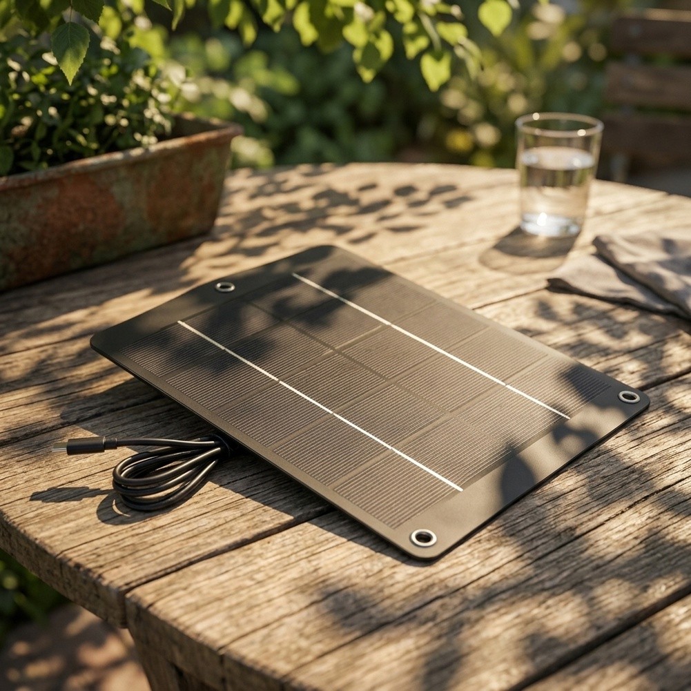 6W Portable Solar Charging Pan - Solar Security Camera Light ulasan dan harga