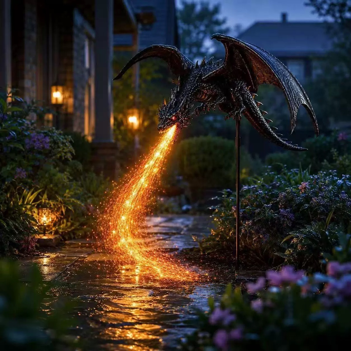 Solar Dragon Garden Light Outd - Solar Ground Light Driveway ulasan dan harga