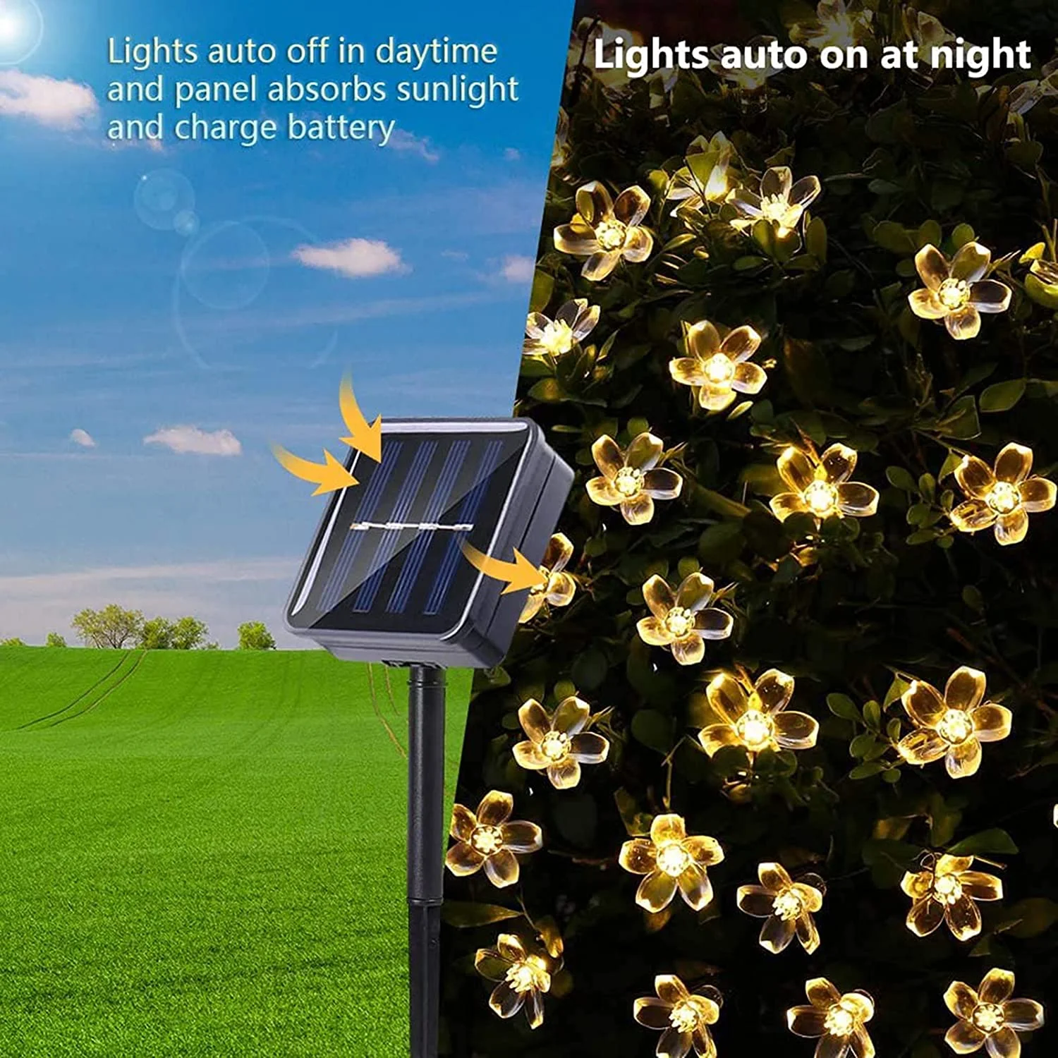 Solar Garden Light Led Flower  - Solar String Lights Outdoor 20M ulasan dan harga