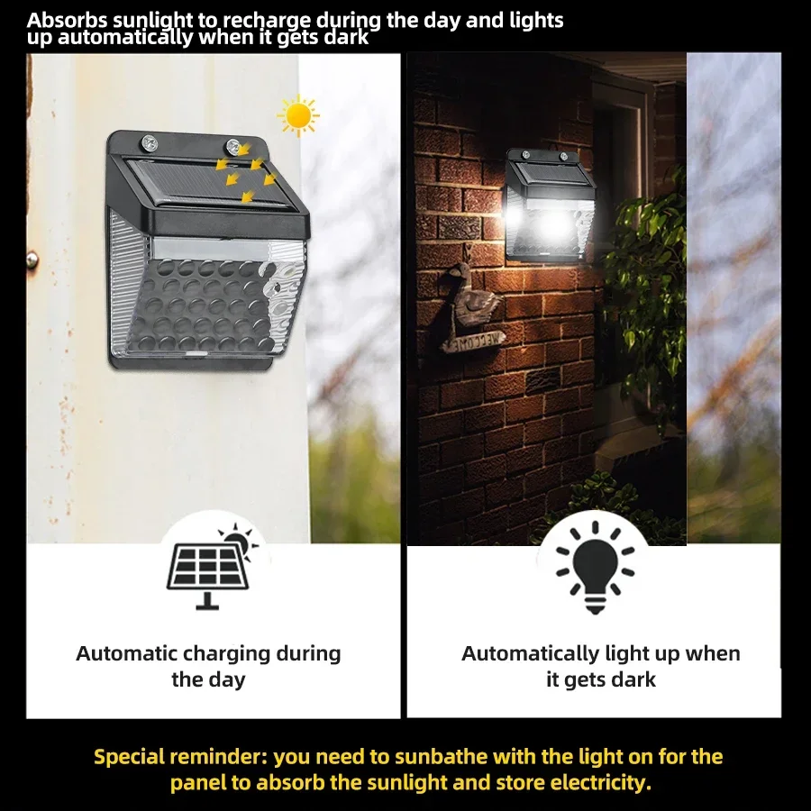 LED Solar Light PIR Motion Sen - Solar Garden Light Outdoor Waterproof ulasan dan harga