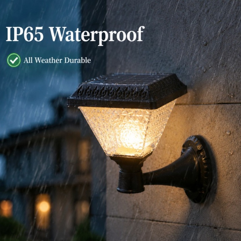Outdoor Solar Wall Lamp 3 Colo - Solar Garden Light Dusk To Dawn ulasan dan harga