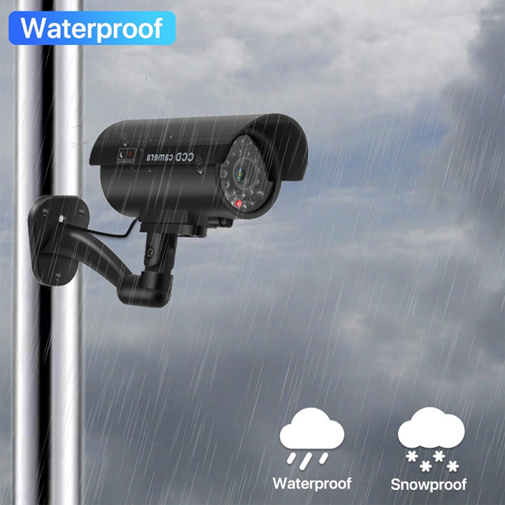 Solar Panel Dummy Surveillance - Solar Security Camera Light ulasan dan harga