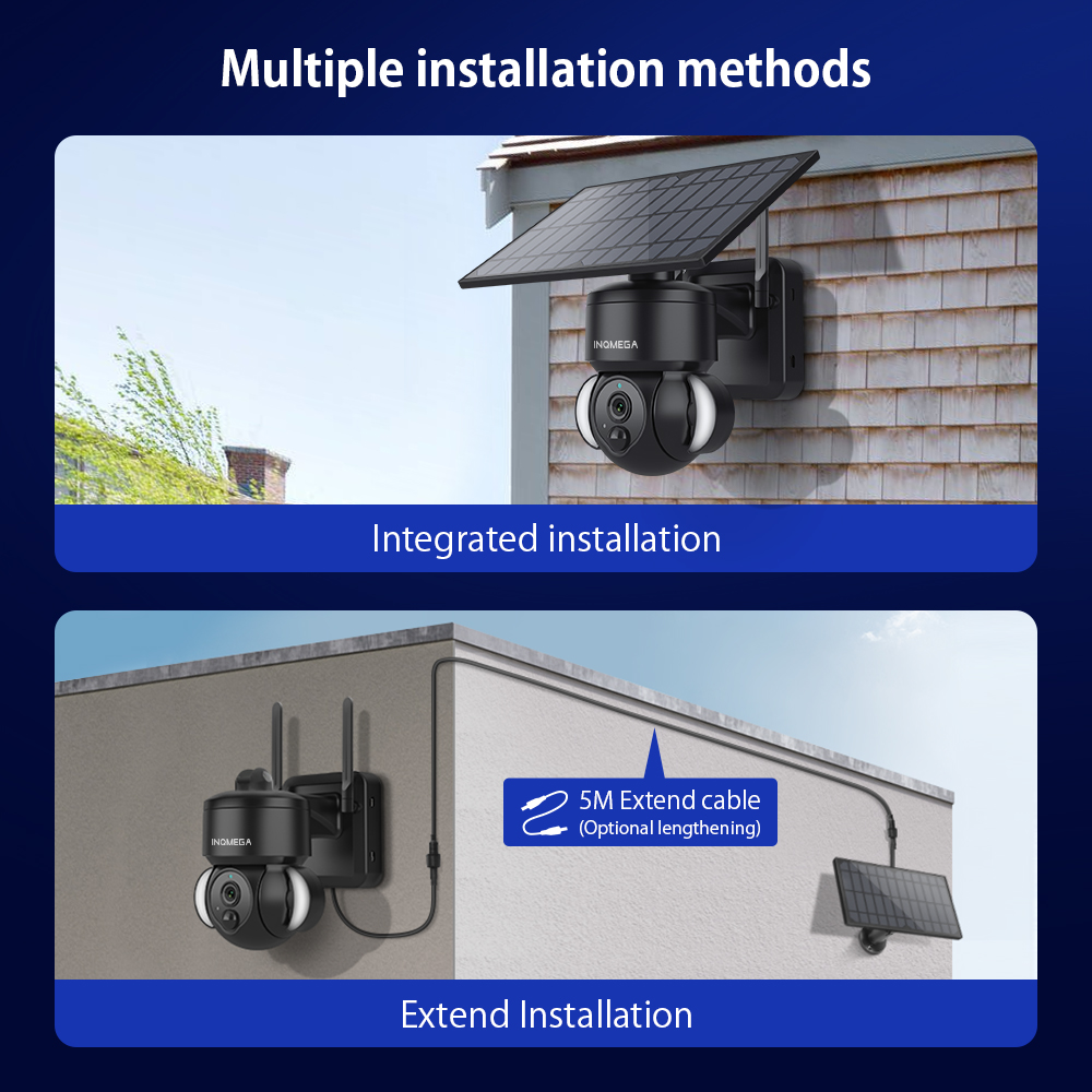 INQMEGA 3MP TUYA Solar Surveil - Solar Security Camera Light ulasan dan harga