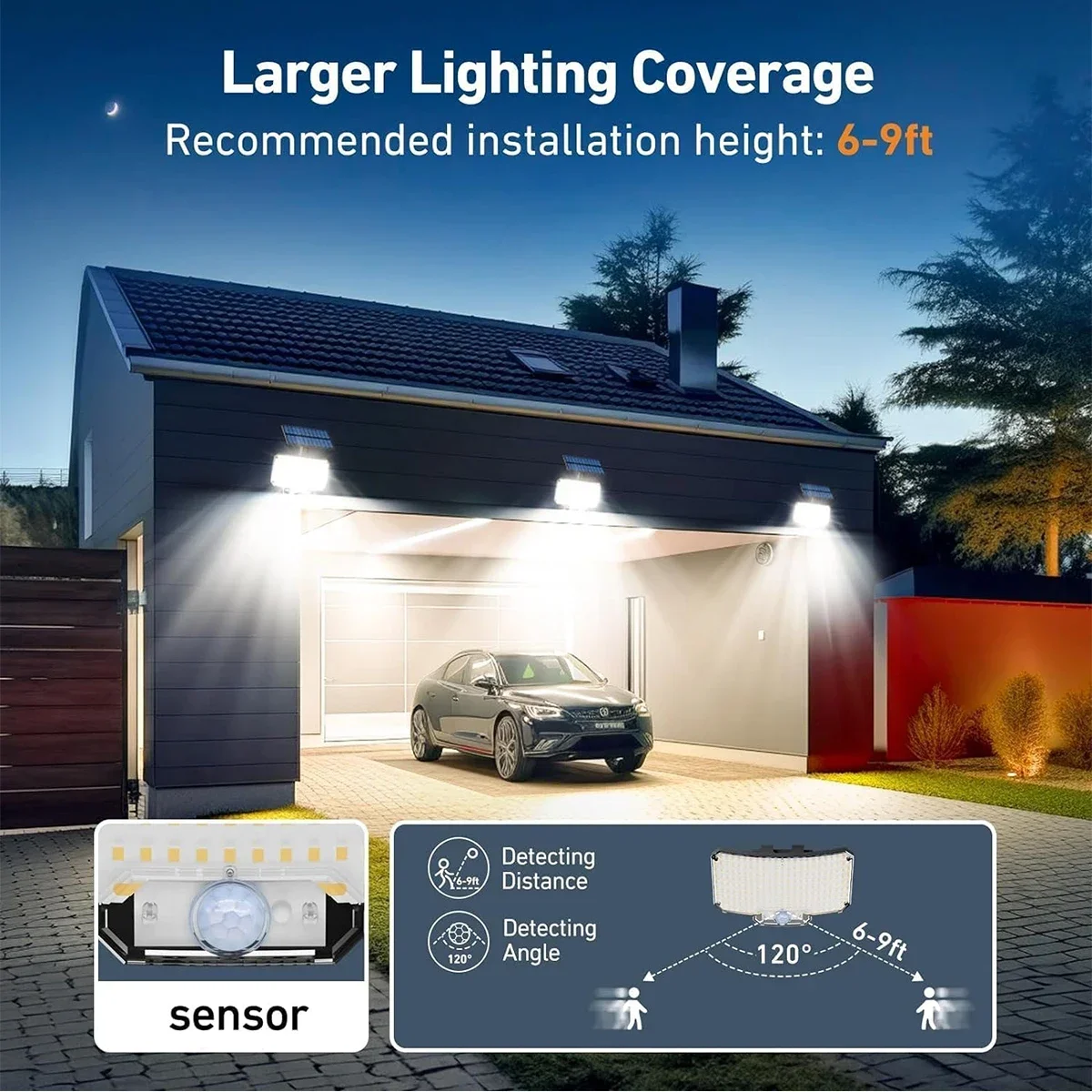 234LED Solar Outdoor Lights Mo - Solar Garden Light Outdoor Waterproof ulasan dan harga
