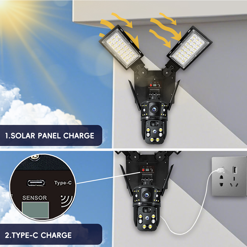Outdoor 4G WiFi Solar PTZ Secu - Solar Security Camera Light ulasan dan harga