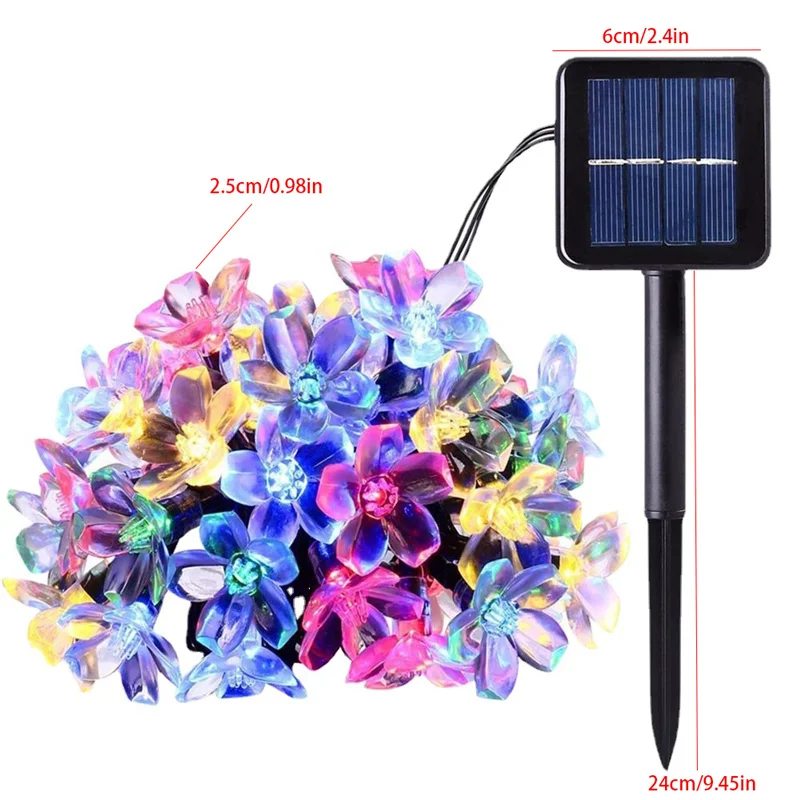 1pc 5/7/12/22M Solar String Sa - Solar String Lights Outdoor 20M ulasan dan harga