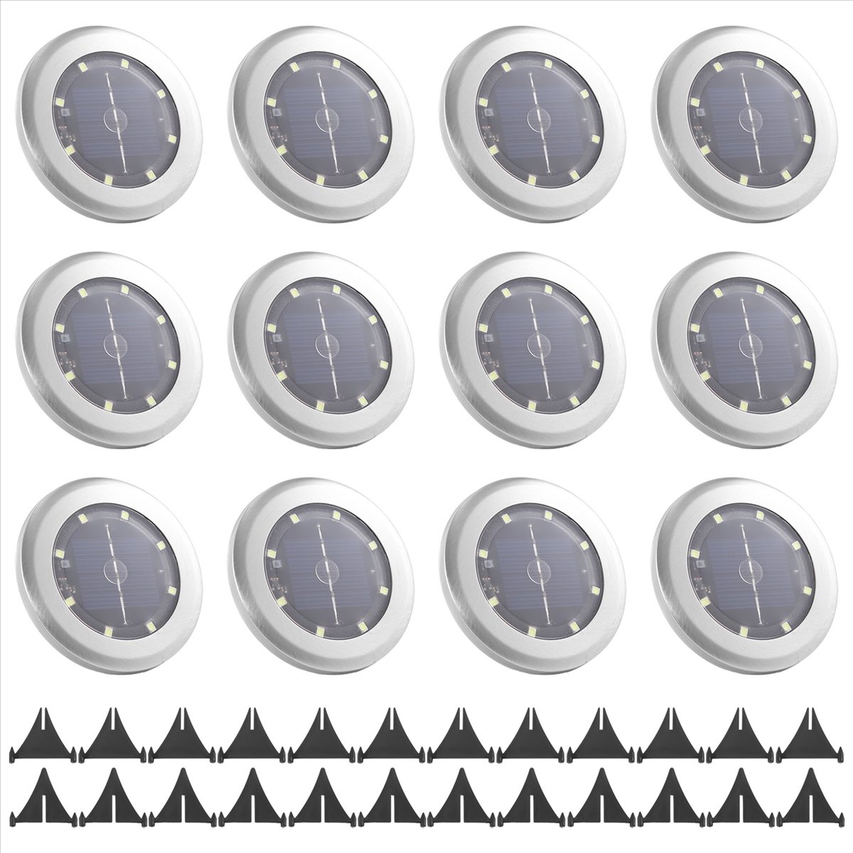 *A14E 12 Pack Solar Lights Out - Solar Pathway Lights 8 Pack ulasan dan harga
