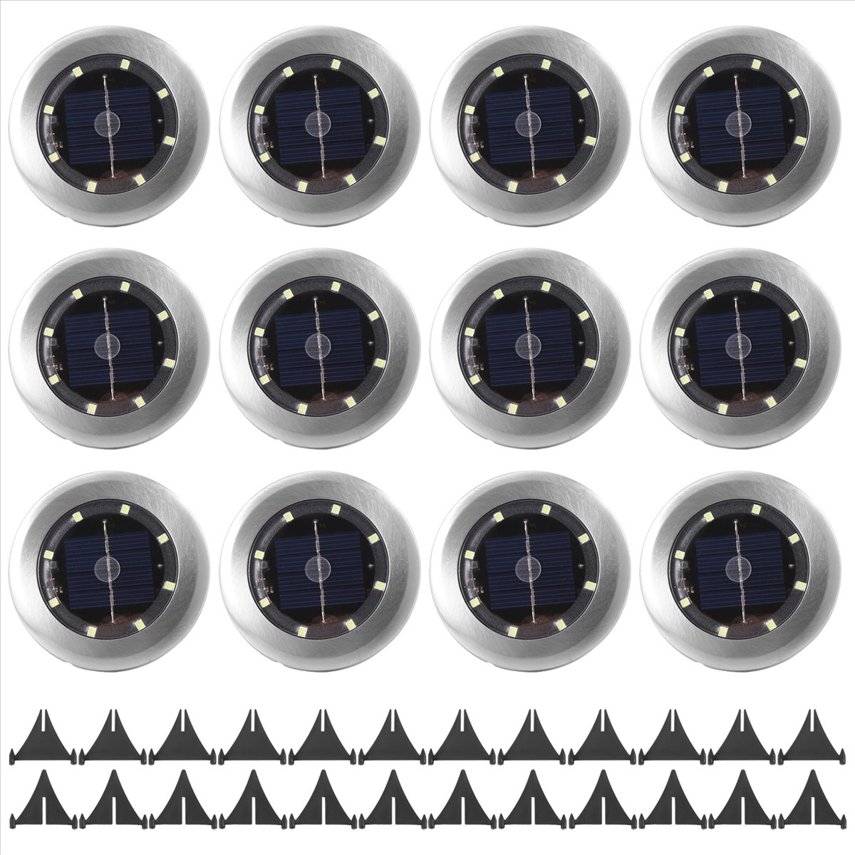 *A14E 12 Pack Solar Lights Out - Solar Pathway Lights 8 Pack ulasan dan harga