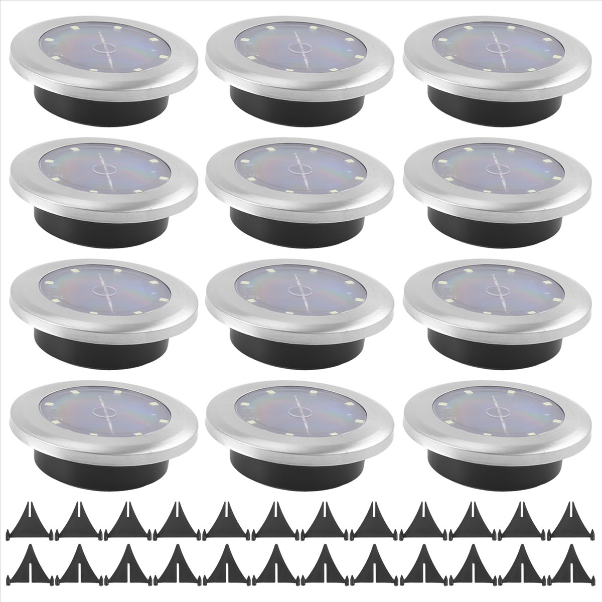 *A14E 12 Pack Solar Lights Out - Solar Pathway Lights 8 Pack ulasan dan harga