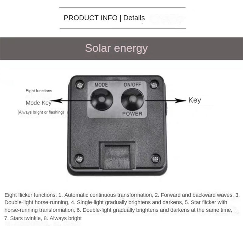 Solar Powered Lights 200 LED S - Solar String Lights Outdoor 20M ulasan dan harga