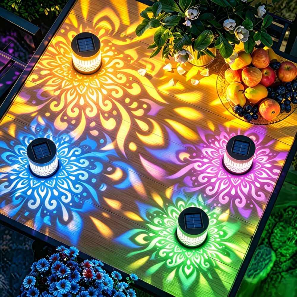 Sunflower Mandala Solar Wall L - Solar Wall Light Fence Lamp ulasan dan harga