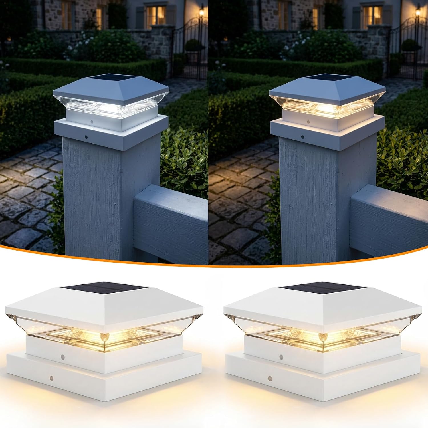 1/2PCS Solar Post Light Post C - Solar Post Cap Light 4X4 ulasan dan harga