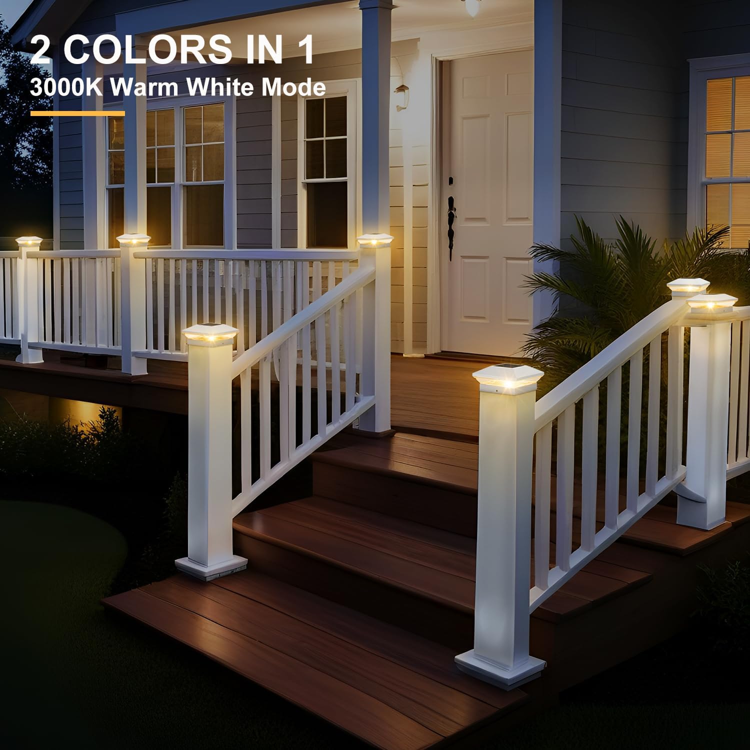 1/2PCS Solar Post Light Post C - Solar Post Cap Light 4X4 ulasan dan harga