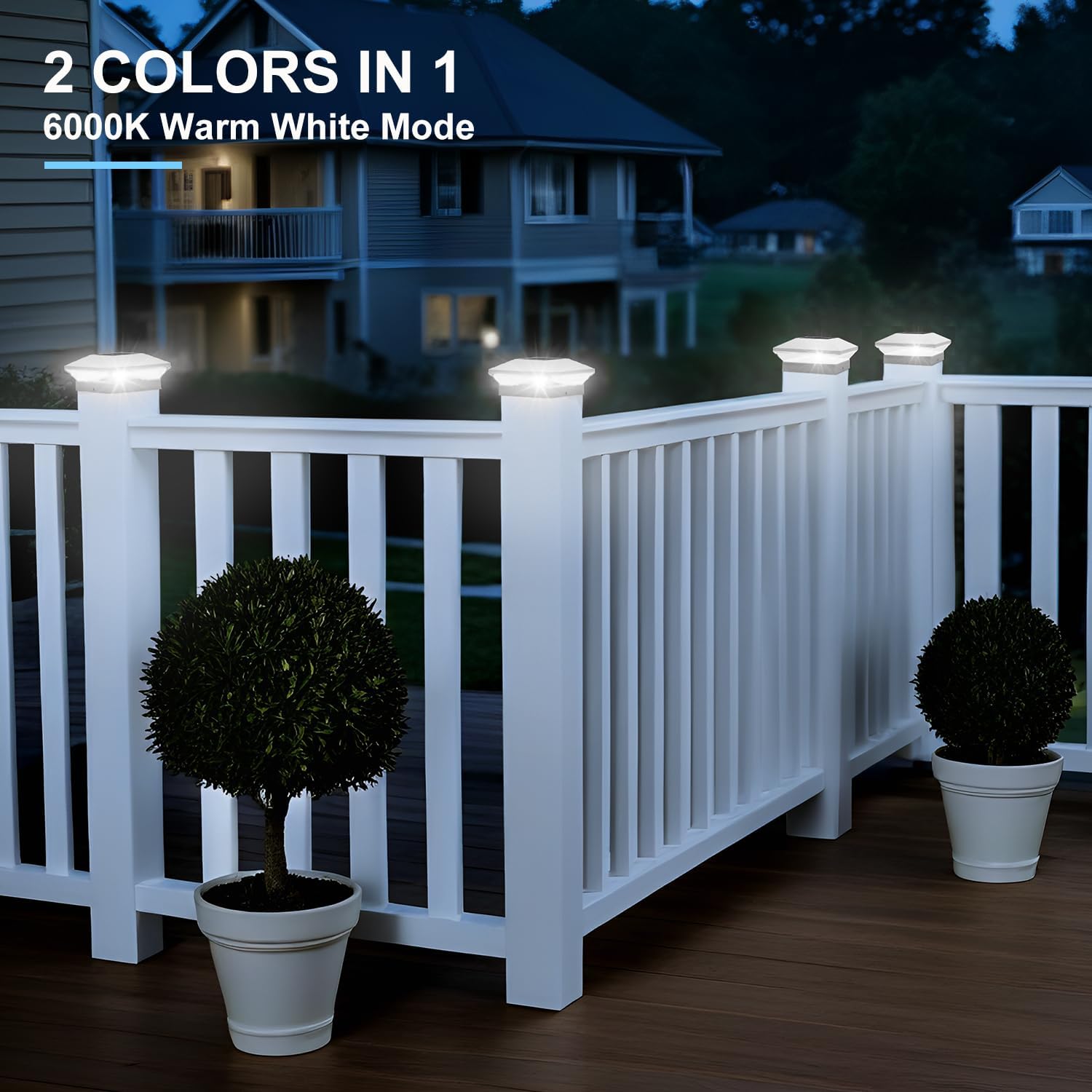 1/2PCS Solar Post Light Post C - Solar Post Cap Light 4X4 ulasan dan harga