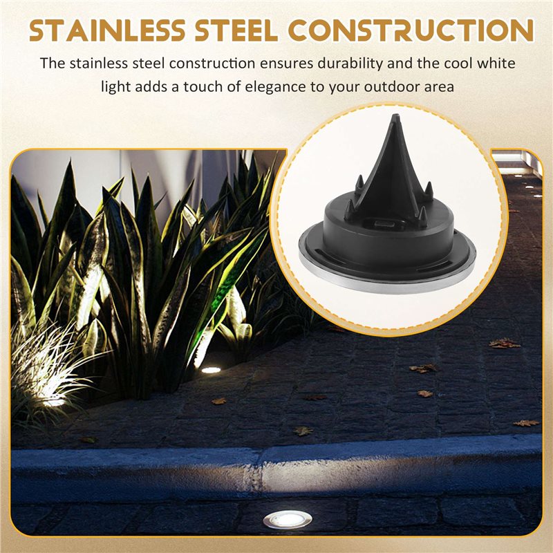 WORTHOWN-24 Pack Solar Lights  - Solar Pathway Lights 8 Pack ulasan dan harga