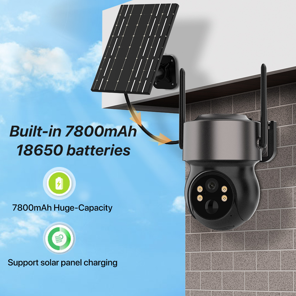 4MP 4G SIM Solar Battery Power - Solar Security Camera Light ulasan dan harga