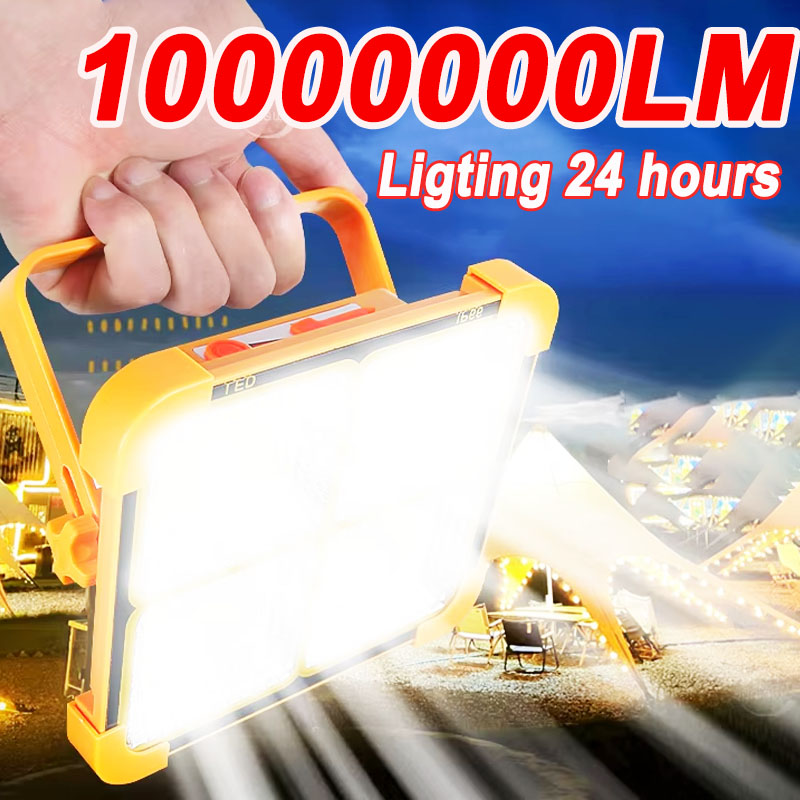 1000000LM Outdoor LED Solar La - Solar Lantern Camping Collapsible ulasan dan harga