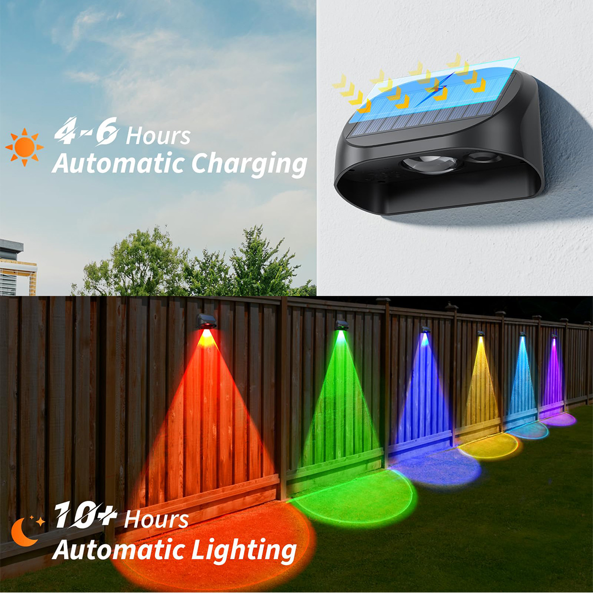 Solar Wall Lamp Solar Fence Li - Solar Wall Light Fence Lamp ulasan dan harga