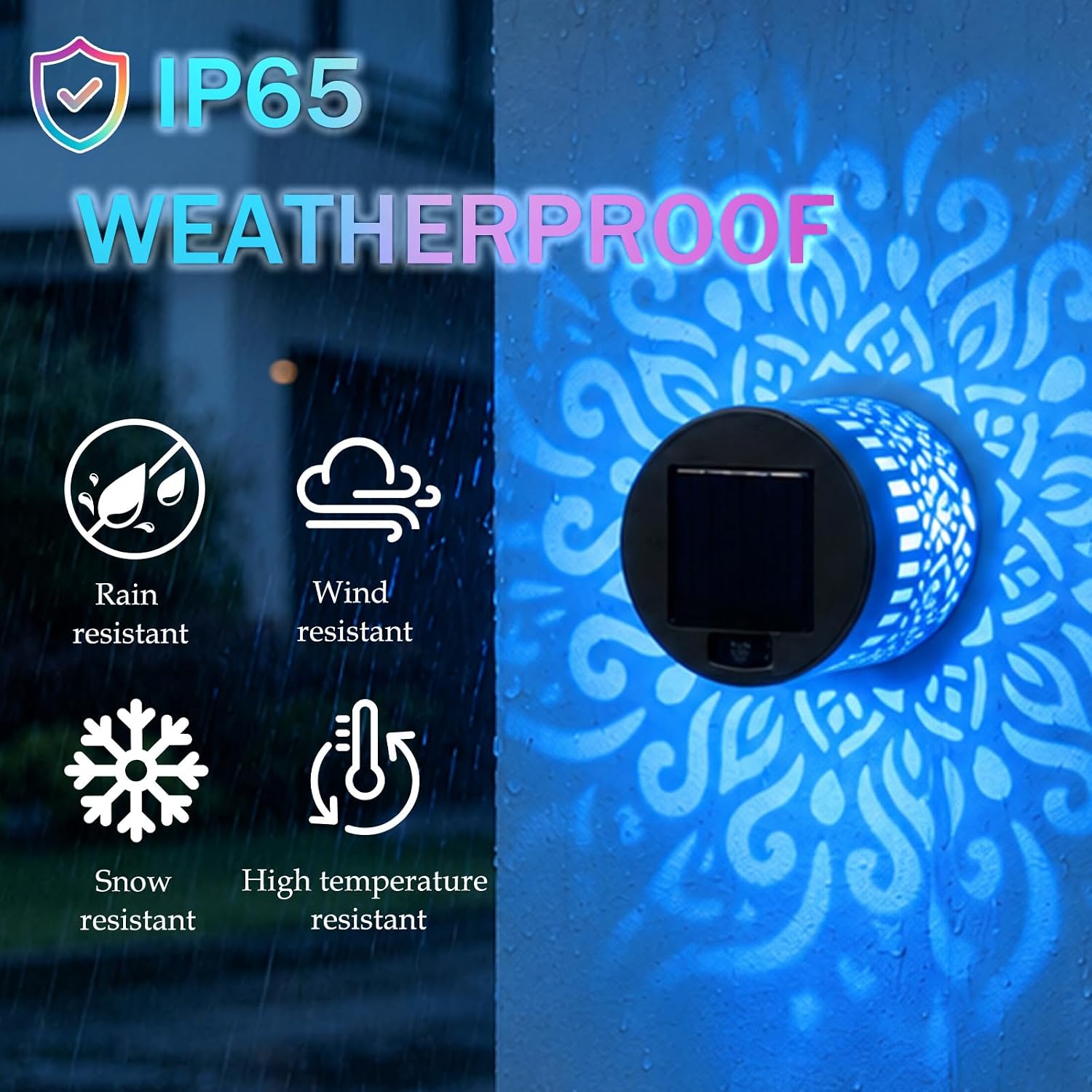 LED Solar Mandala Wall Lights  - Solar Wall Light Fence Lamp ulasan dan harga
