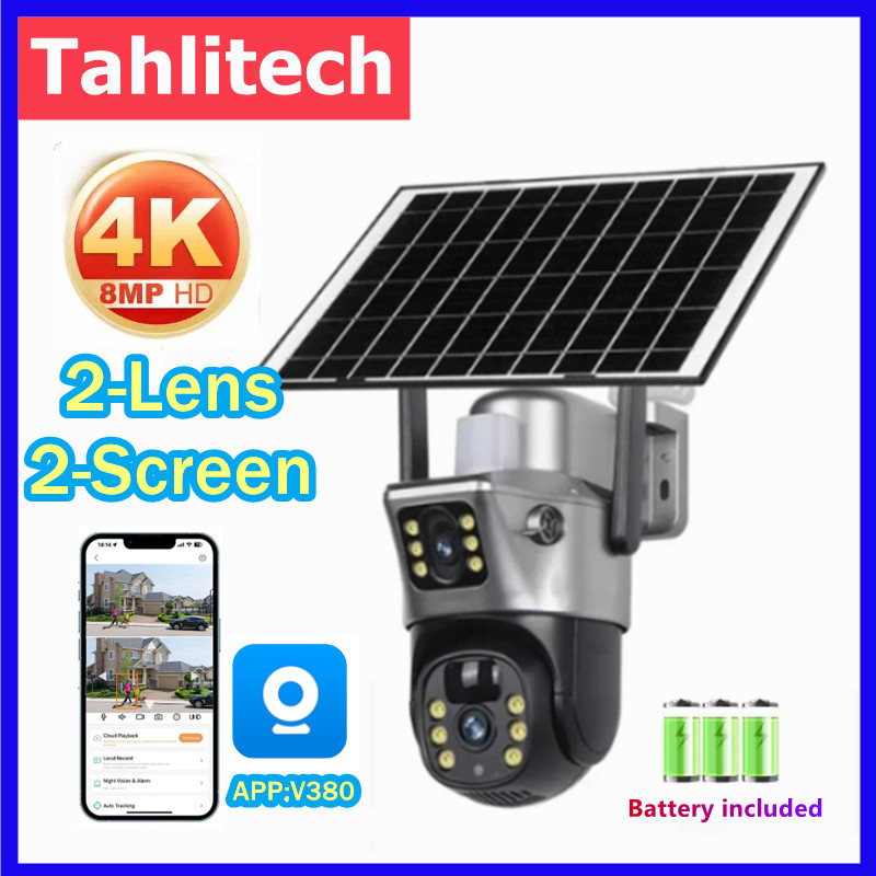 Tahlitech Solar Camera 4G Sim  - Solar Security Camera Light ulasan dan harga