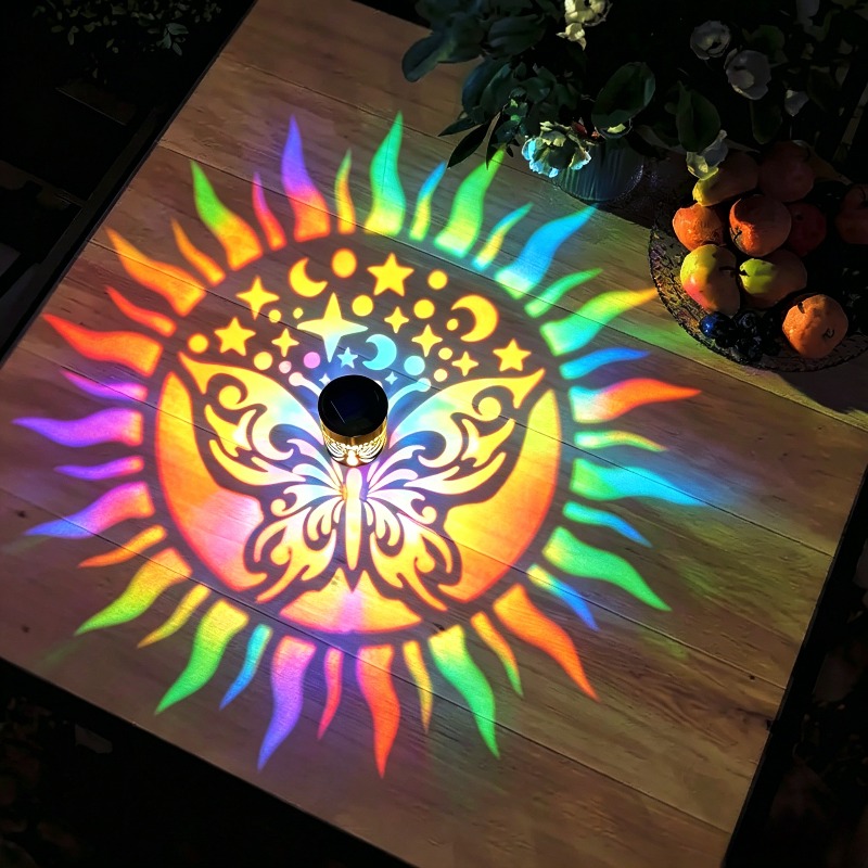 Solar Mandala Butterfly Projec - Solar Wall Light Fence Lamp ulasan dan harga