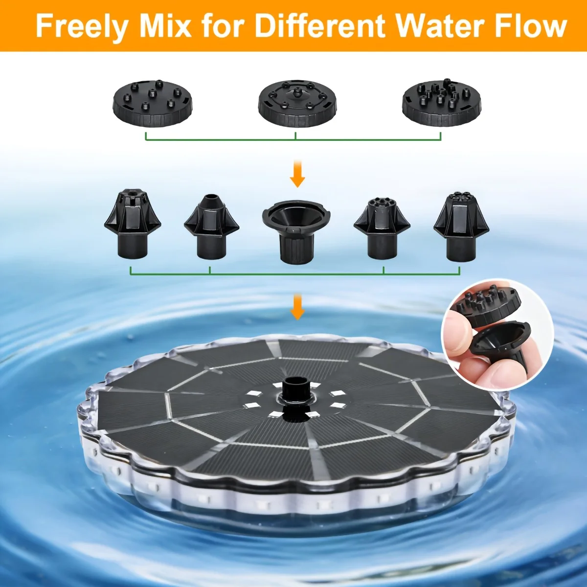 3.5W Outdoor Solar Fountain fo - Solar Ground Light Driveway ulasan dan harga