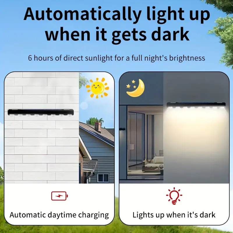 Solar Wall Lamp Waterproof Dus - Solar Garden Light Dusk To Dawn ulasan dan harga
