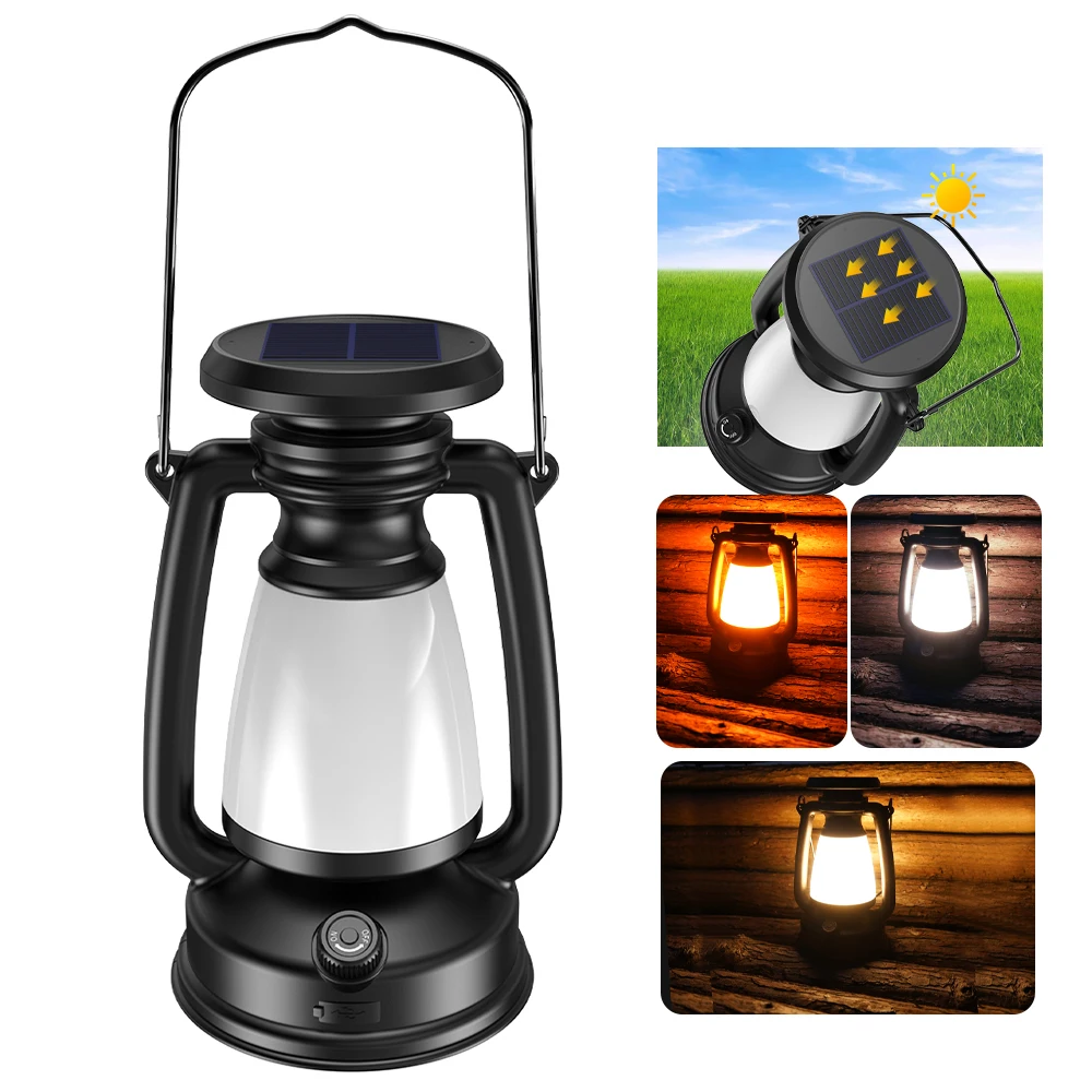 USB Rechargeable Camping Light - Solar Lantern Camping Collapsible ulasan dan harga