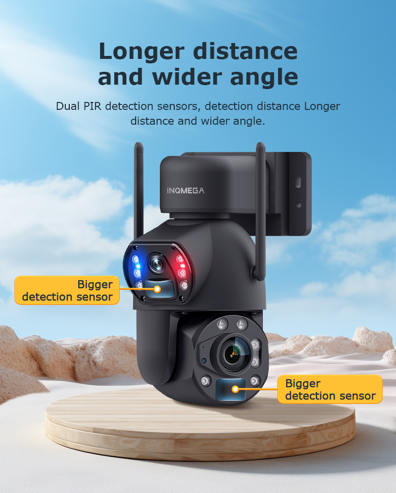 INQMEGA 6K 12MP 60X Zoom 4G So - Solar Security Camera Light ulasan dan harga