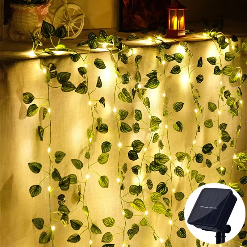 Solar Artificial Leaf Led Stri - Solar String Lights Outdoor 20M ulasan dan harga