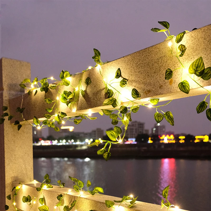 Solar Artificial Leaf Led Stri - Solar String Lights Outdoor 20M ulasan dan harga